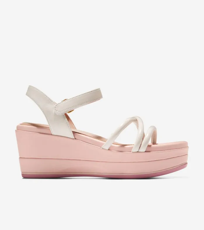 Heels And Wedges Women Cole Haan Grand Ambition Addison Flatform Wedge Ivory Rose Smoke Heels And Wedges Women Cole Haan Grand Ambition Addison Flatform Wedge Ivory Rose Smoke