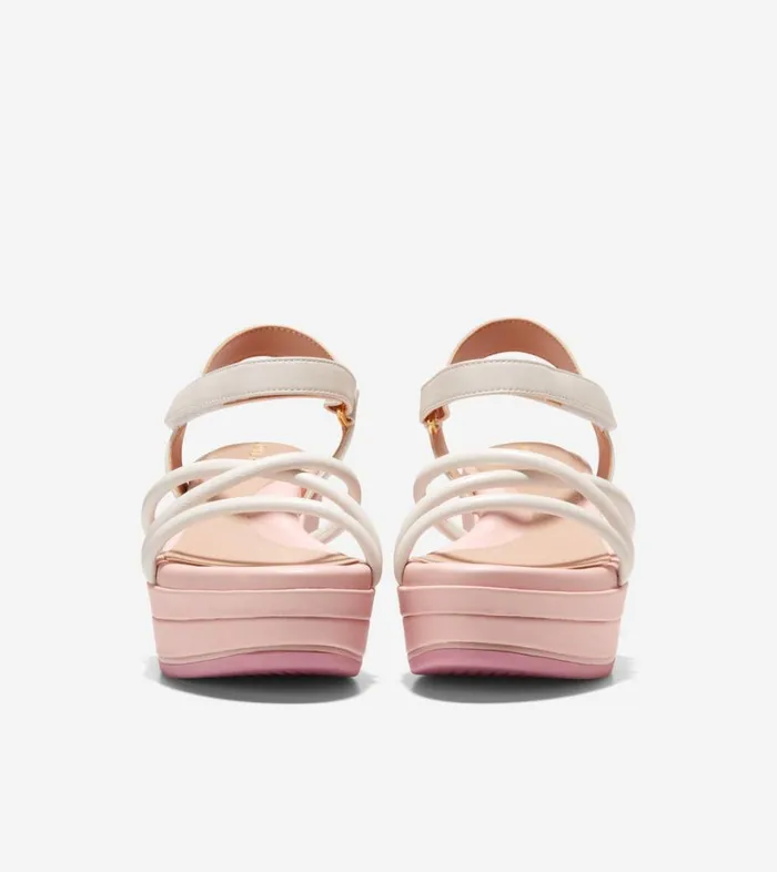 Heels And Wedges Women Cole Haan Grand Ambition Addison Flatform Wedge Ivory Rose Smoke Heels And Wedges Women Cole Haan Grand Ambition Addison Flatform Wedge Ivory Rose Smoke
