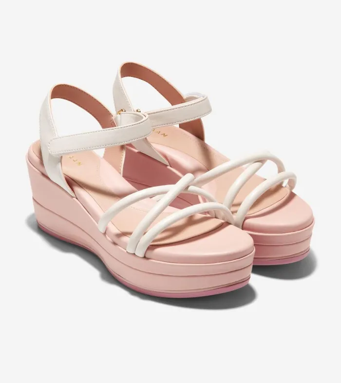 Heels And Wedges Women Cole Haan Grand Ambition Addison Flatform Wedge Ivory Rose Smoke Heels And Wedges Women Cole Haan Grand Ambition Addison Flatform Wedge Ivory Rose Smoke