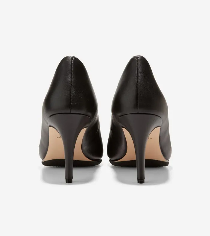 Heels And Wedges Women Cole Haan Grand Ambition Pump Black Leather Heels And Wedges Women Cole Haan Grand Ambition Pump Black Leather