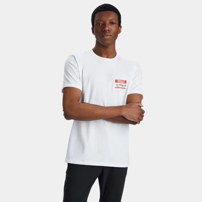 Hello My Name Is Cotton Tee Snow Men GFORE Tops