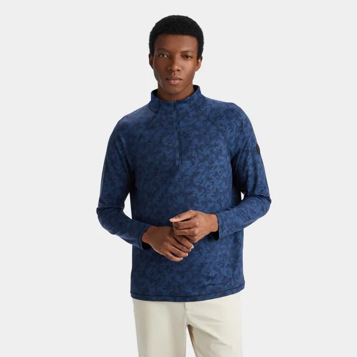Icon Camo Luxe Quarter Zip Mid Layer Twilight Men GFORE Tops