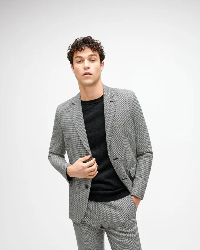 Jackets 038 Coats Men 7 For All Mankind Notch Lapel Suit Jacket In Houndstooth Jackets 038 Coats Men 7 For All Mankind Notch Lapel Suit Jacket In Houndstooth