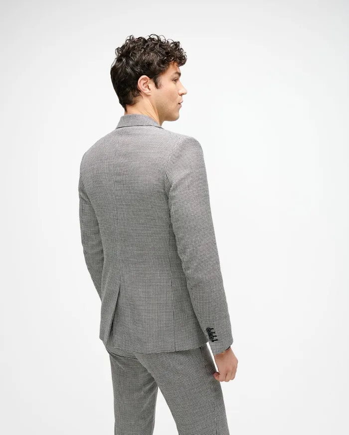 Jackets 038 Coats Men 7 For All Mankind Notch Lapel Suit Jacket In Houndstooth
