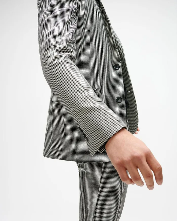 Jackets 038 Coats Men 7 For All Mankind Notch Lapel Suit Jacket In Houndstooth