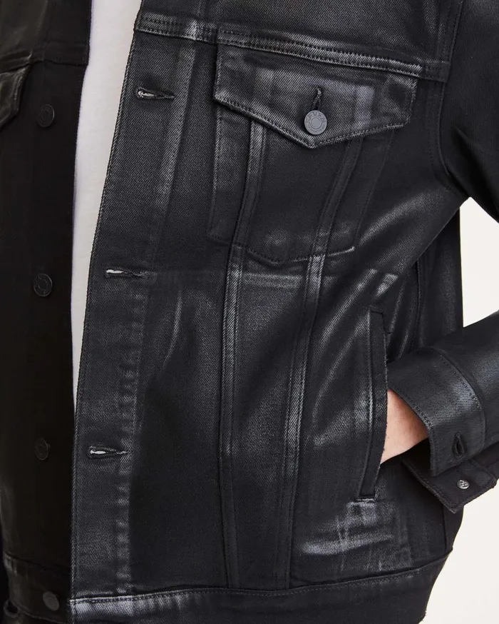 Jackets 038 Coats Men 7 For All Mankind Trucker Jacket In Dustin Coated