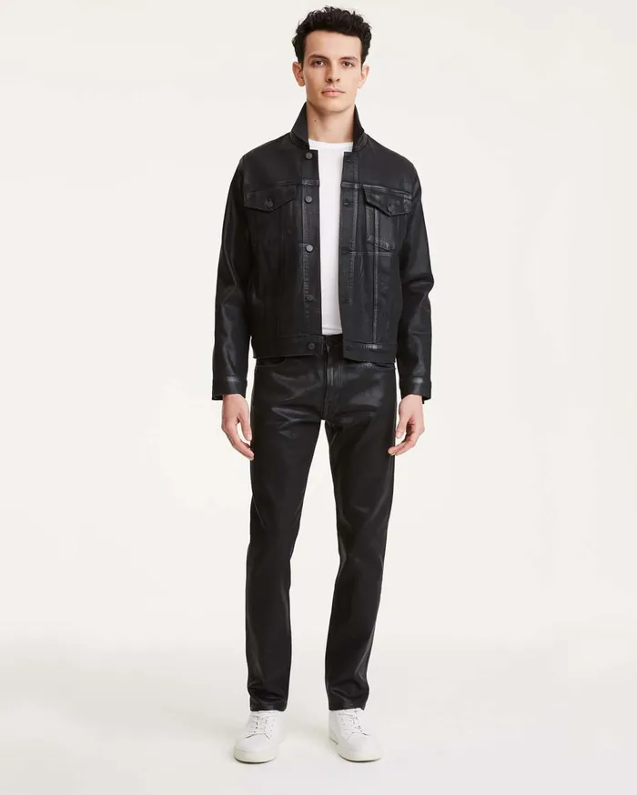 Jackets 038 Coats Men 7 For All Mankind Trucker Jacket In Dustin Coated