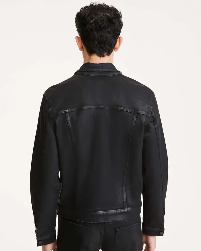 Jackets 038 Coats Men 7 For All Mankind Trucker Jacket In Dustin Coated