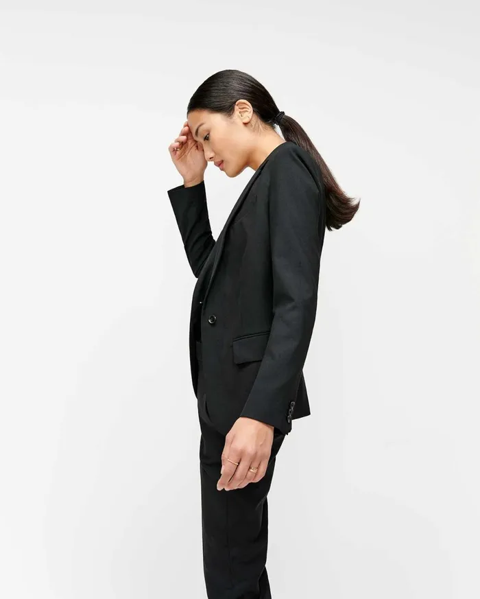 Jackets 038 Coats Women 7 For All Mankind Classic Blazer In Jet Black