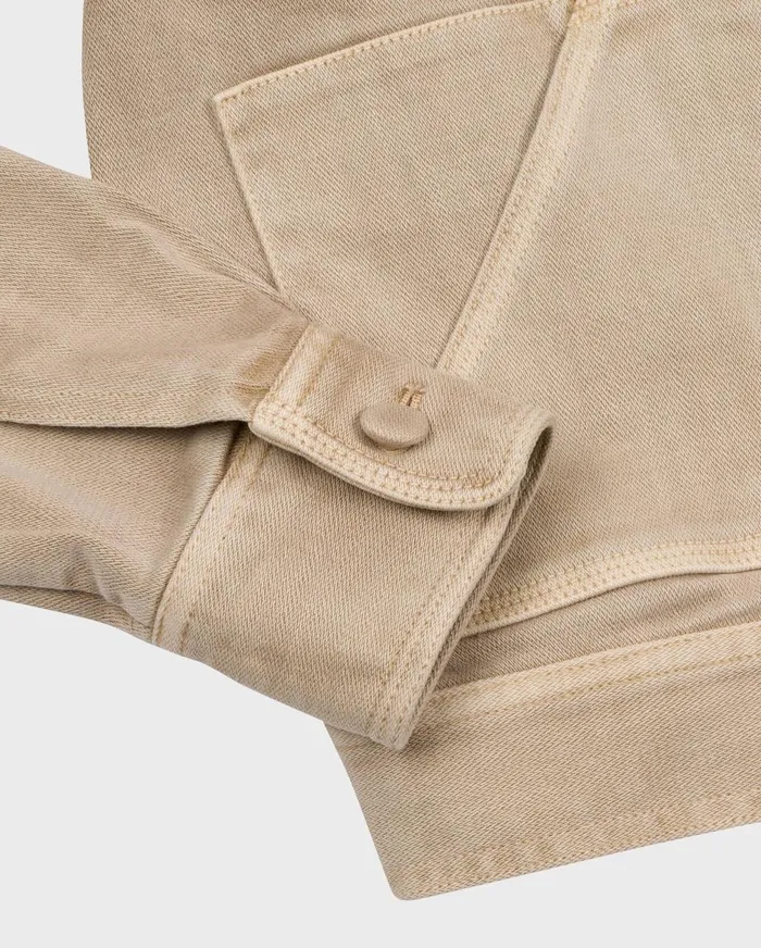 Jackets 038 Coats Women 7 For All Mankind Triple Stretch Crop Jacket In Sand