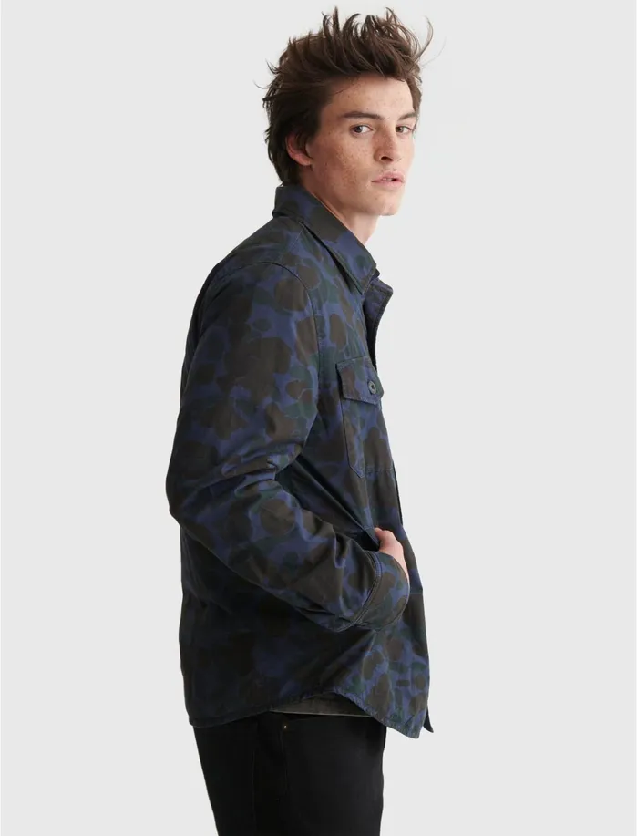 Jackets and Outerwear Men Lucky Brand Camo Shirt Jacket Multi