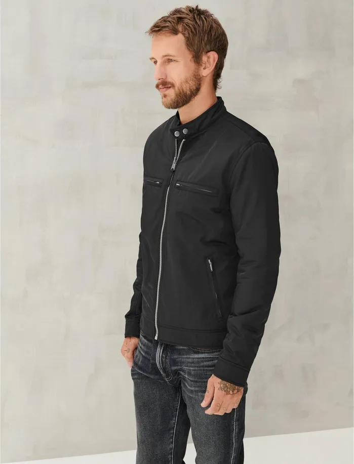 Jackets and Outerwear Men Lucky Brand NYLON BONNEVILLE JACKET Black