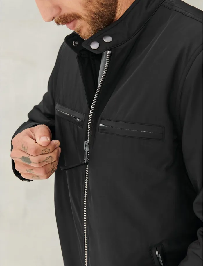 Jackets and Outerwear Men Lucky Brand NYLON BONNEVILLE JACKET Black