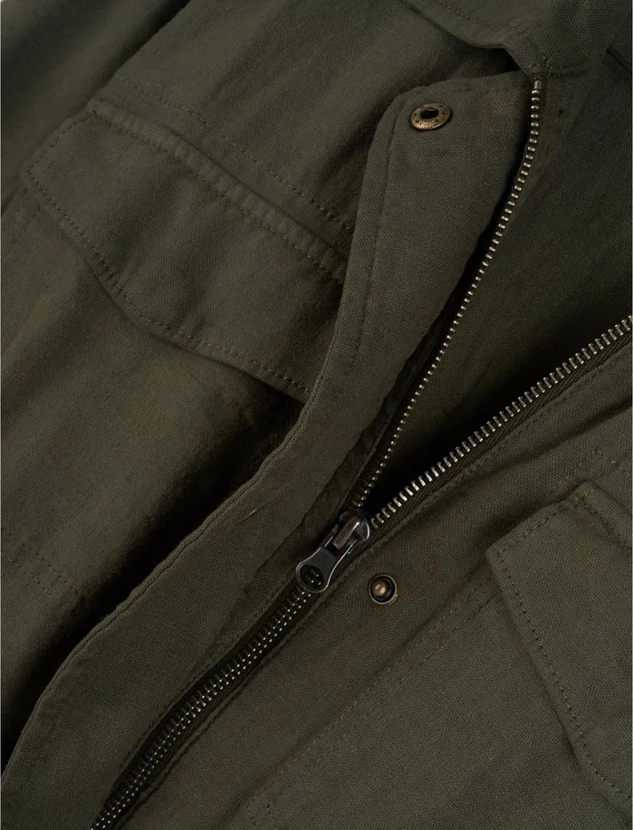 Jackets and Outerwear Women Lucky Brand Linen Utility Jacket Grape Leaf