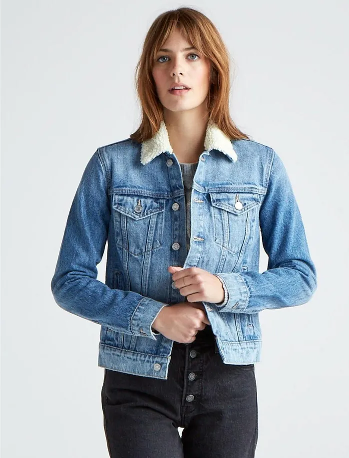 Jackets and Outerwear Women Lucky Brand The Tomboy Trucker Vienna