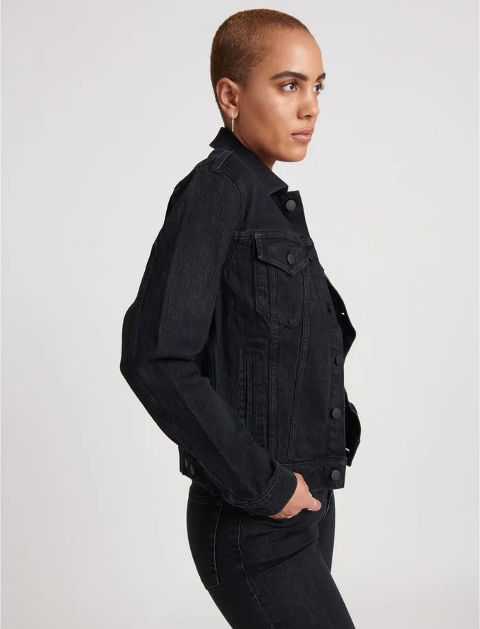 Jackets and Outerwear Women Lucky Brand Tomboy Denim Trucker Sepia