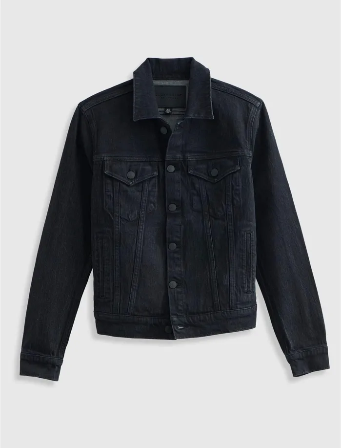 Jackets and Outerwear Women Lucky Brand Tomboy Denim Trucker Sepia