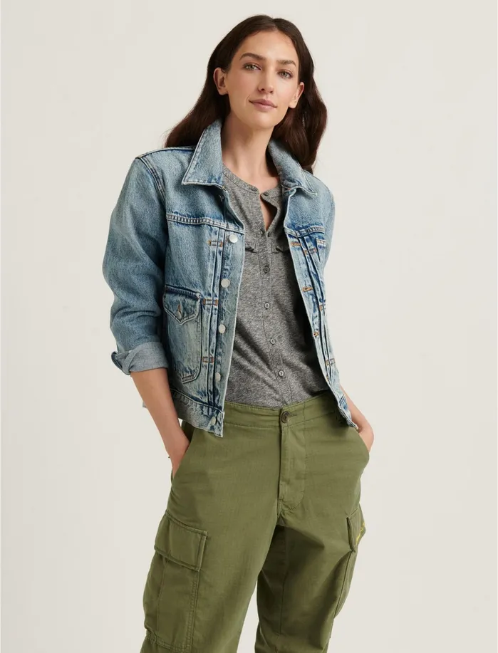 Jackets and Outerwear Women Lucky Brand Workwear Denim Trucker Milo