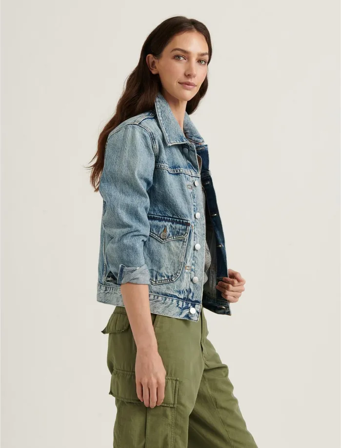 Jackets and Outerwear Women Lucky Brand Workwear Denim Trucker Milo