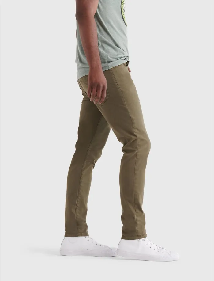 Jeans Men Lucky Brand 105 Slim Taper Sateen Stretch Jean Olive Night