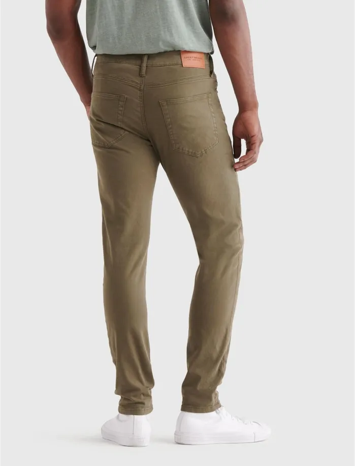 Jeans Men Lucky Brand 105 Slim Taper Sateen Stretch Jean Olive Night