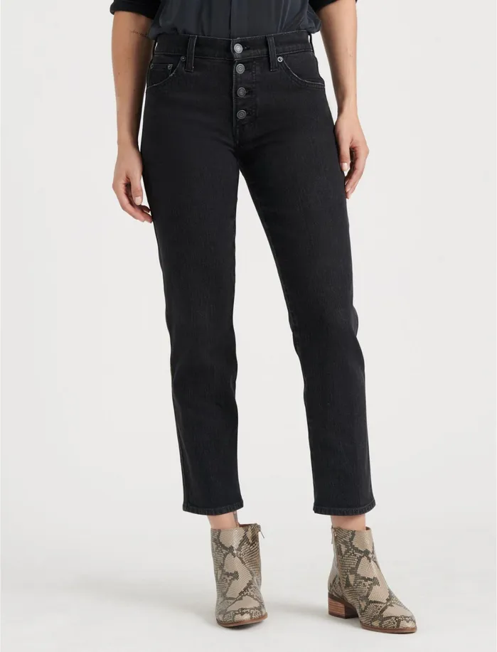 Jeans Women Lucky Brand Authentic Straight Crop Monterey