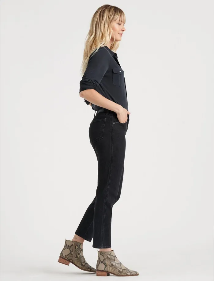 Jeans Women Lucky Brand Authentic Straight Crop Monterey