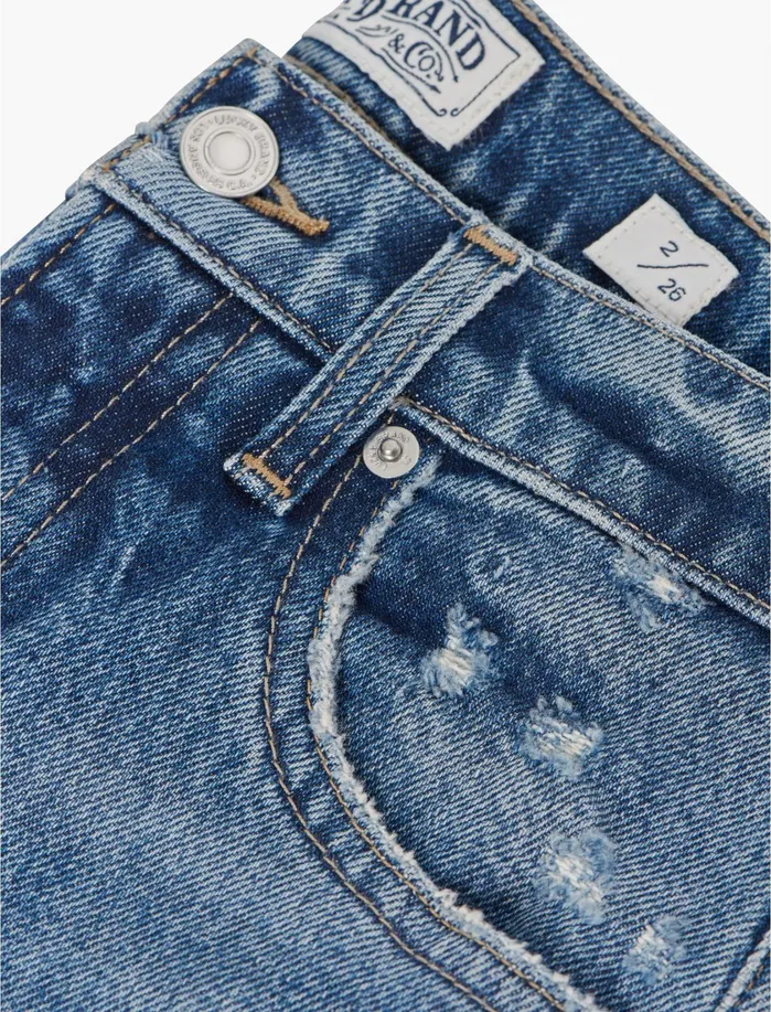 Jeans Women Lucky Brand Authentic Straight Crop Voyage