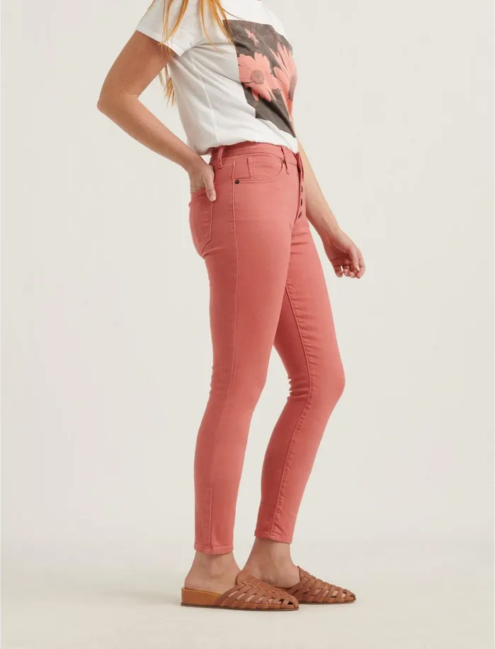 Jeans Women Lucky Brand High Rise Bridgette Crop Jean Faded Rose