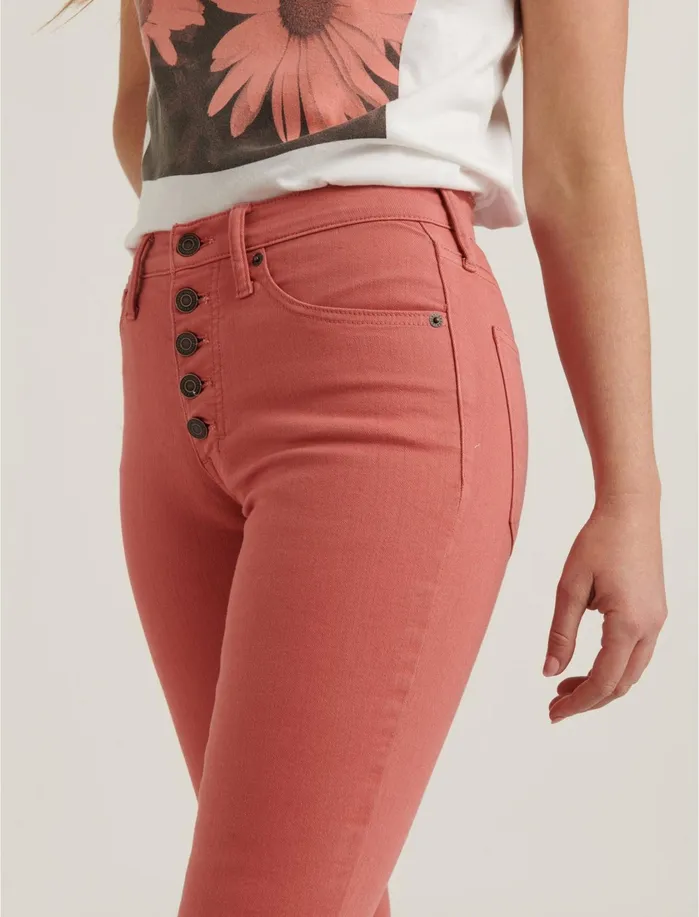 Jeans Women Lucky Brand High Rise Bridgette Crop Jean Faded Rose