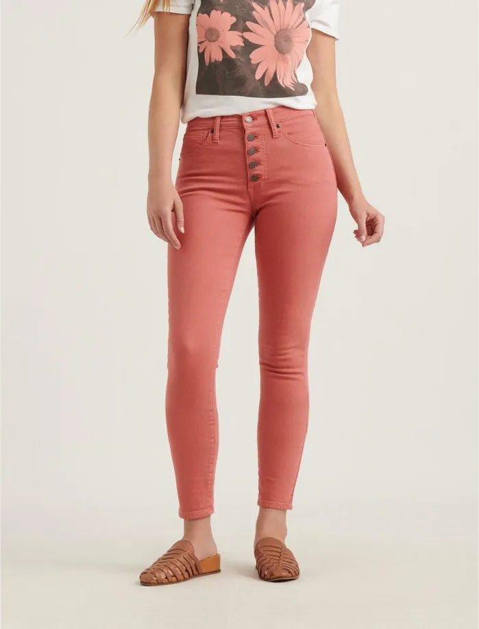 Jeans Women Lucky Brand High Rise Bridgette Crop Jean Faded Rose