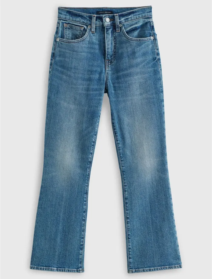 Jeans Women Lucky Brand High Rise Bridgette Crop Mini Boot Jean Sass