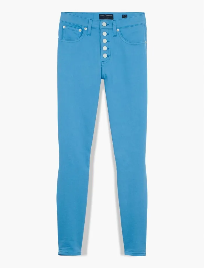 Jeans Women Lucky Brand High Rise Bridgette Skinny Jean Lichen Blue