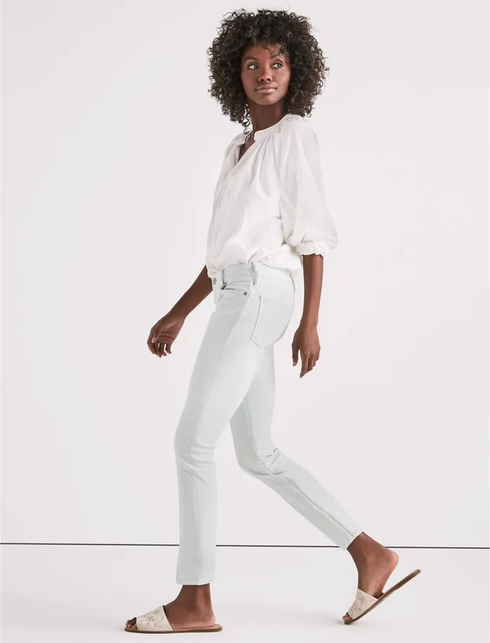 Jeans Women Lucky Brand Lolita Mid Rise Skinny Jean In Mint Pine