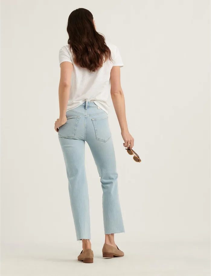 Jeans Women Lucky Brand Mid Rise Authentic Straight Jean Luna Dest Ct