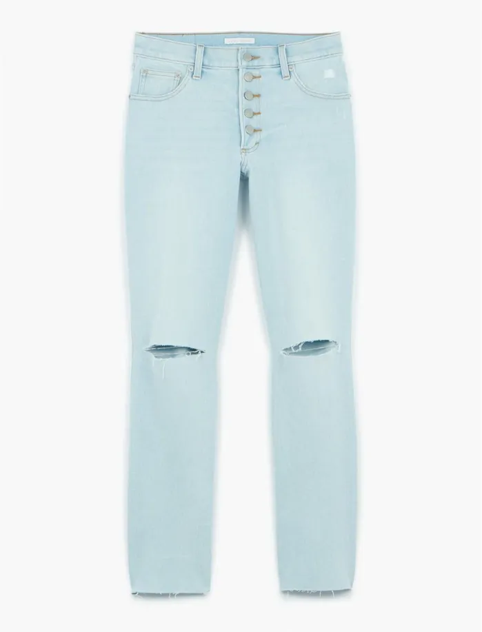 Jeans Women Lucky Brand Mid Rise Authentic Straight Jean Luna Dest Ct