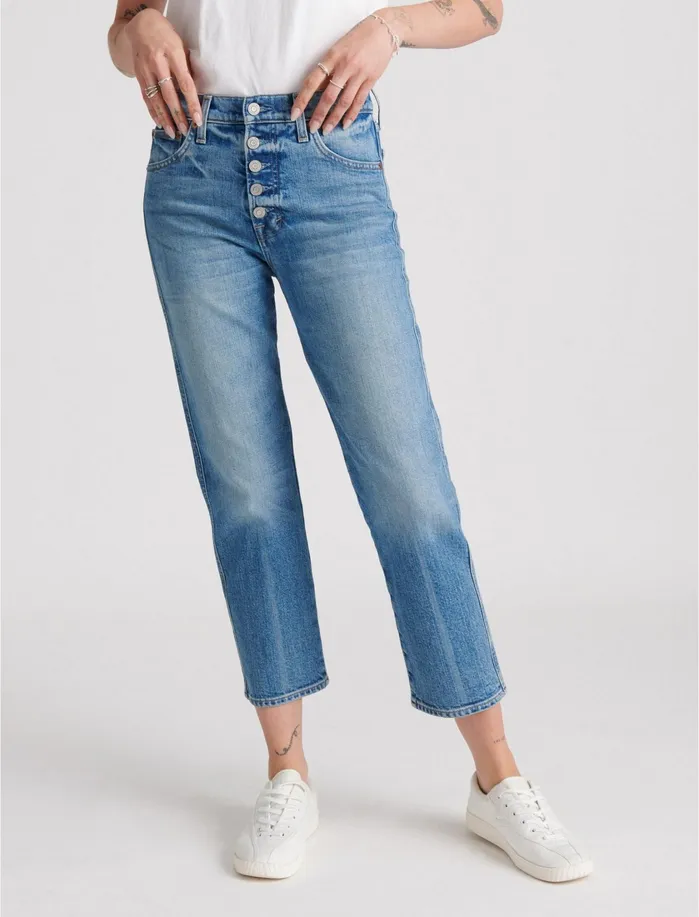 Jeans Women Lucky Brand Mid Rise Authentic Straight Jean Mogadore