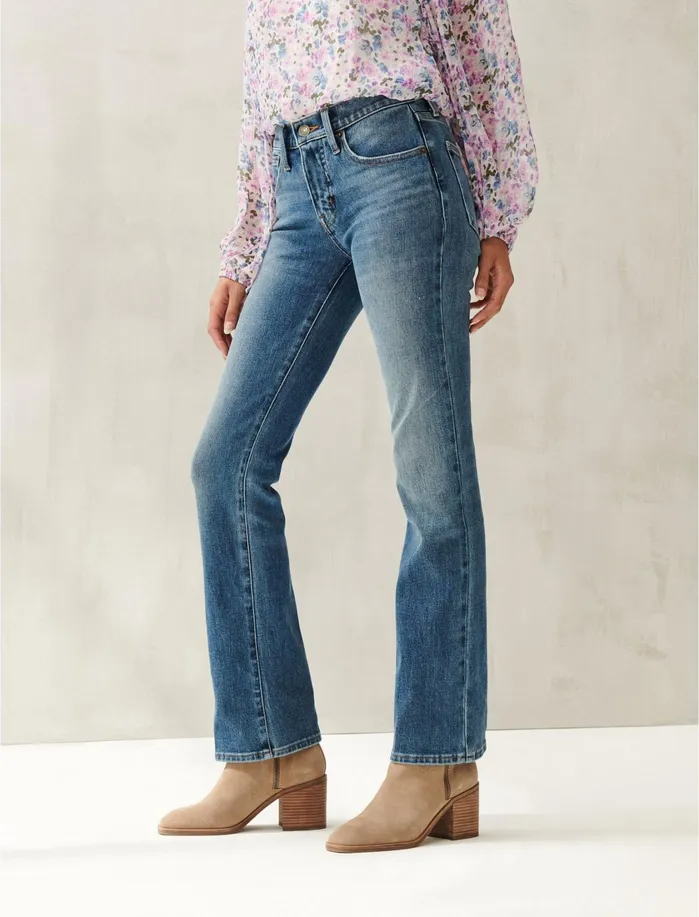 Jeans Women Lucky Brand Mid Rise Ava Boot Jean Crystal River