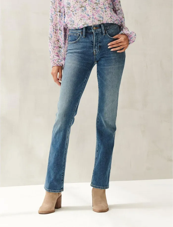 Jeans Women Lucky Brand Mid Rise Ava Boot Jean Crystal River