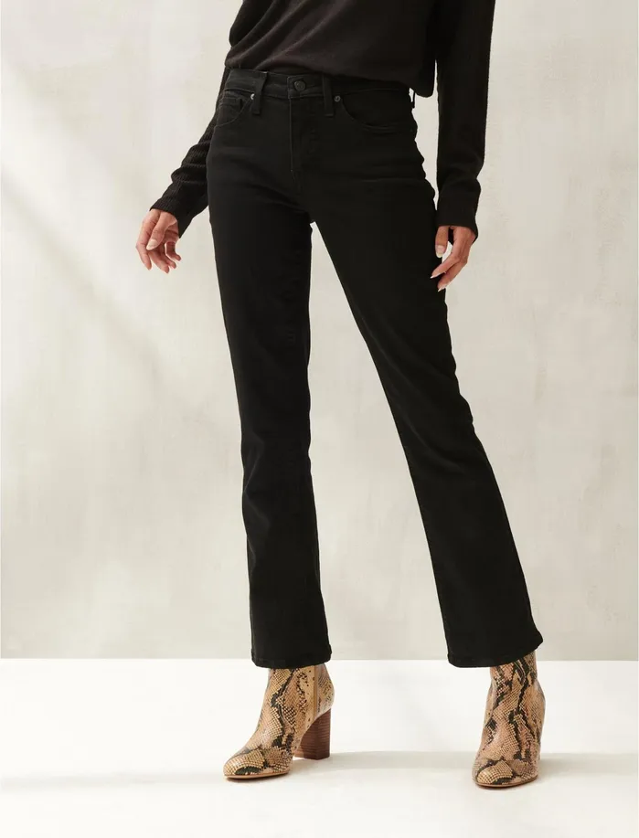 Jeans Women Lucky Brand Mid Rise Ava Boot Jean Lucky Black 001