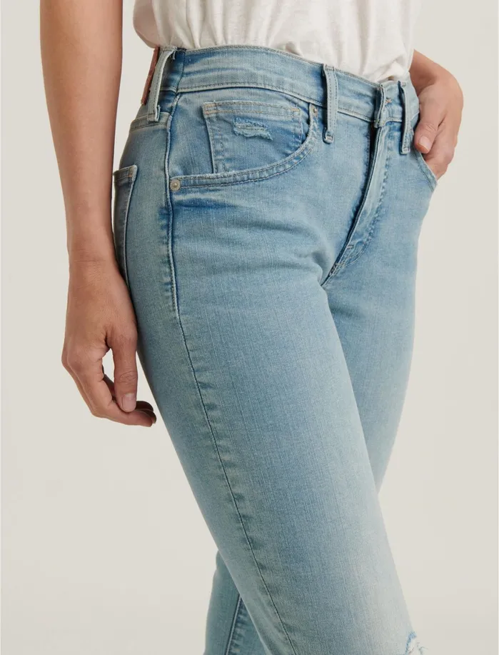 Jeans Women Lucky Brand Mid Rise Ava Crop Skinny Jean Accord Dest Step