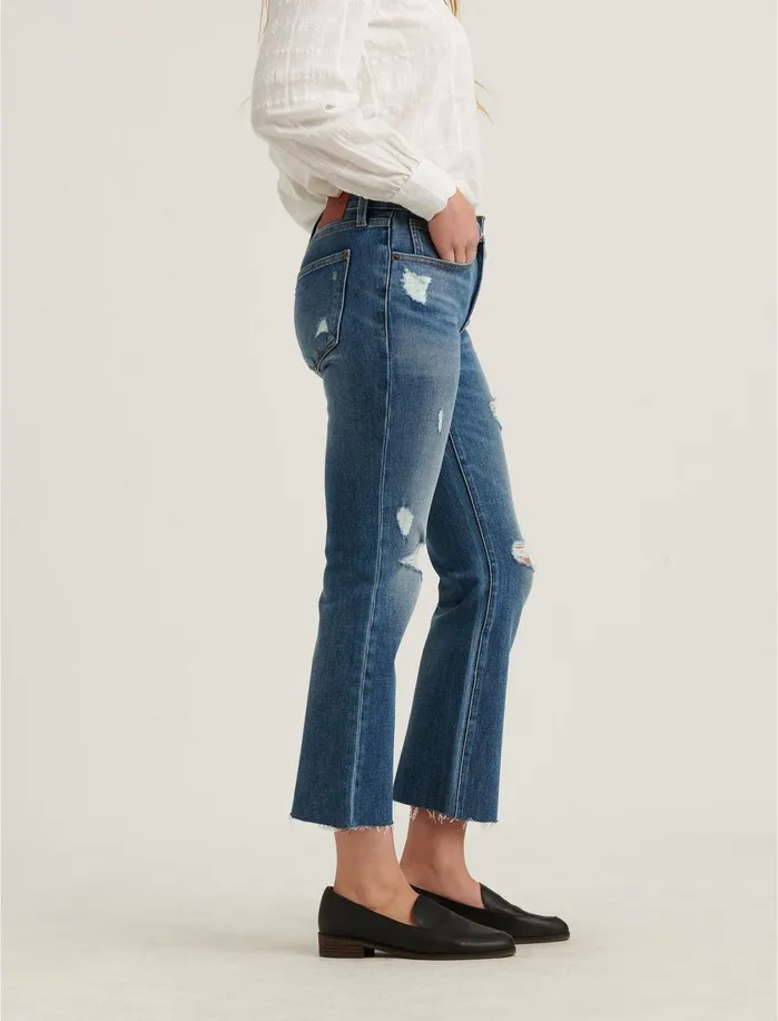 Jeans Women Lucky Brand Mid Rise Ava Mini Boot Jean Progress Dest Ct