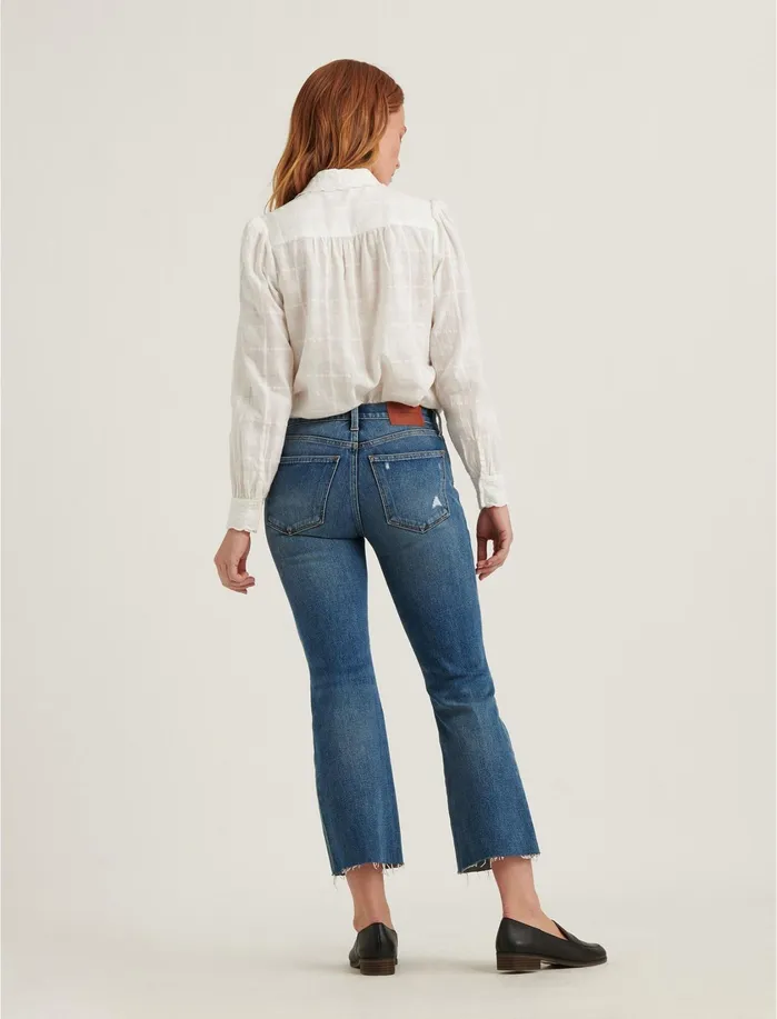 Jeans Women Lucky Brand Mid Rise Ava Mini Boot Jean Progress Dest Ct