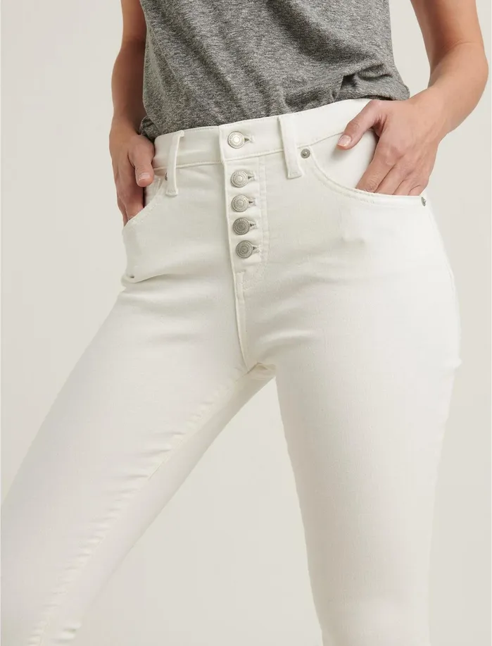 Jeans Women Lucky Brand Mid Rise Ava Skinny Jean Clean White