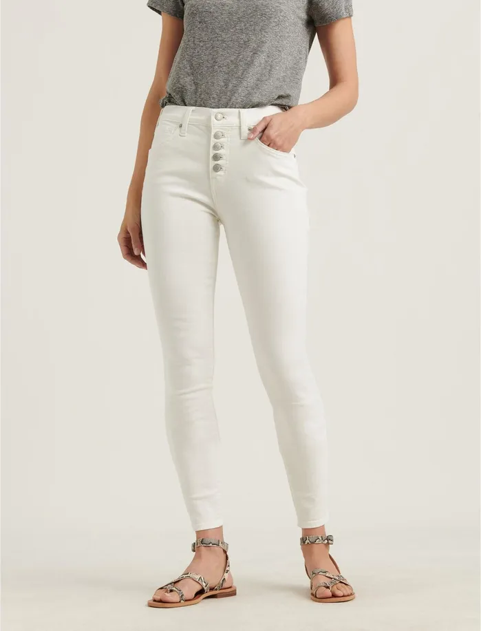 Jeans Women Lucky Brand Mid Rise Ava Skinny Jean Clean White