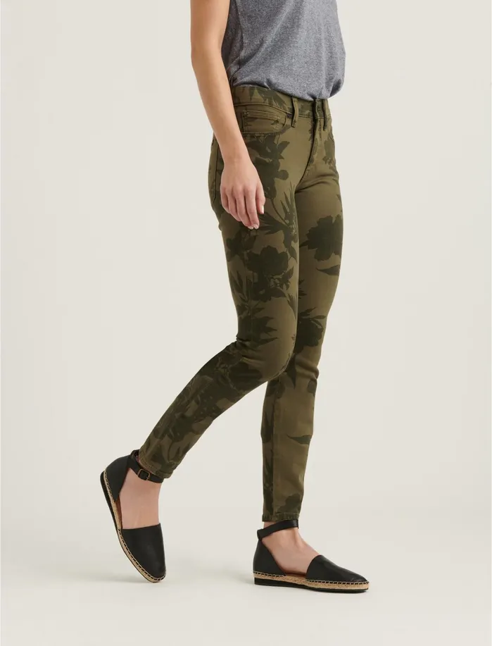 Jeans Women Lucky Brand Mid Rise Ava Skinny Jean Floral Camo