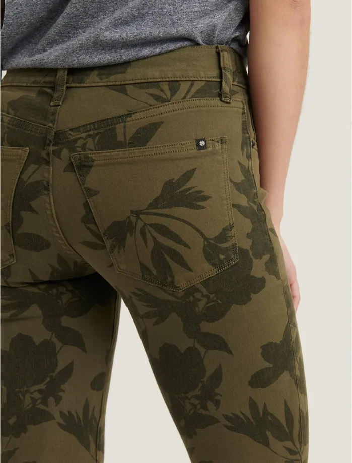 Jeans Women Lucky Brand Mid Rise Ava Skinny Jean Floral Camo