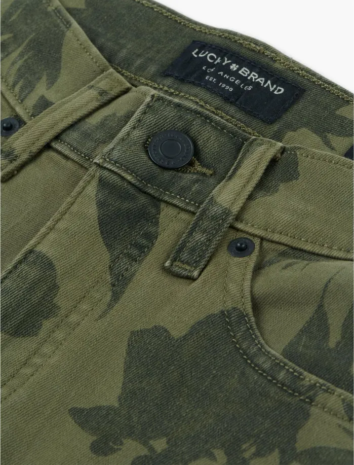 Jeans Women Lucky Brand Mid Rise Ava Skinny Jean Floral Camo