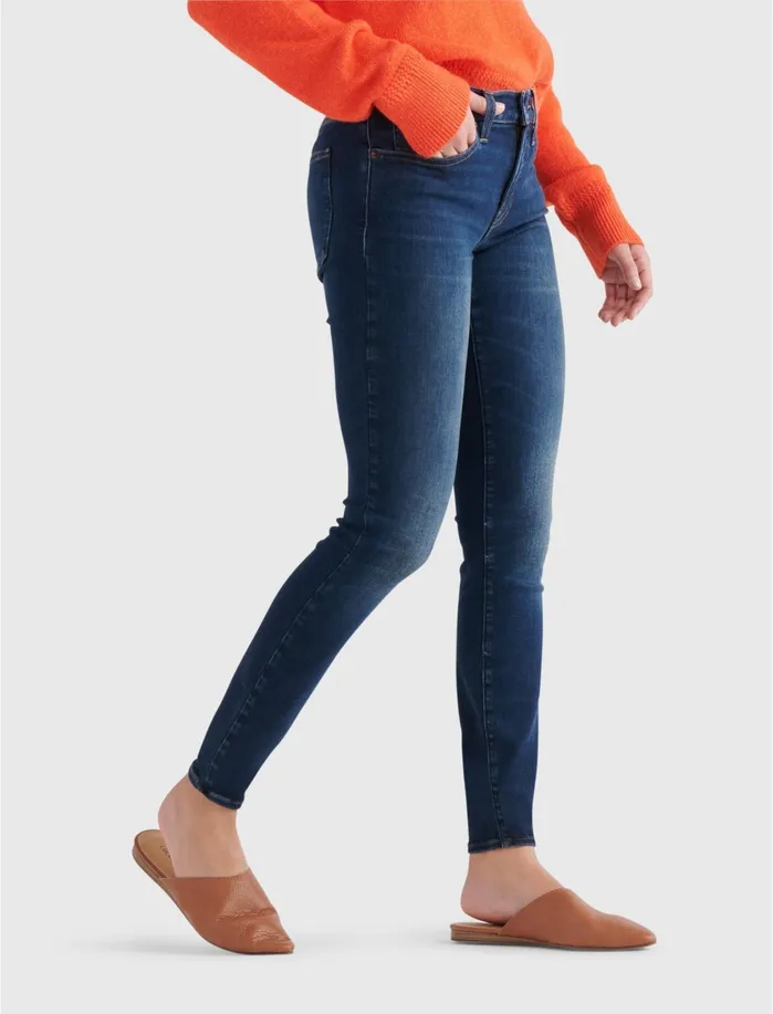 Jeans Women Lucky Brand Mid Rise Ava Super Skinny Jean Cranberry Black