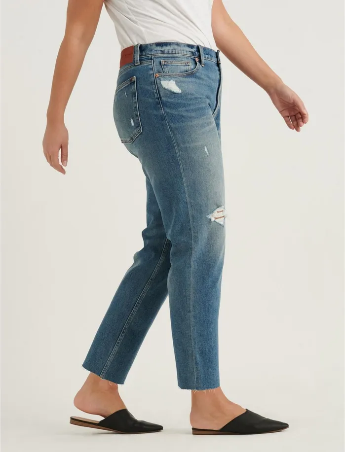 Jeans Women Lucky Brand Mid Rise Boyfriend Jean Progress Dest Ct
